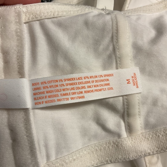 NWT Colsie White Lace Corset Top Size M - Picture 4 of 5